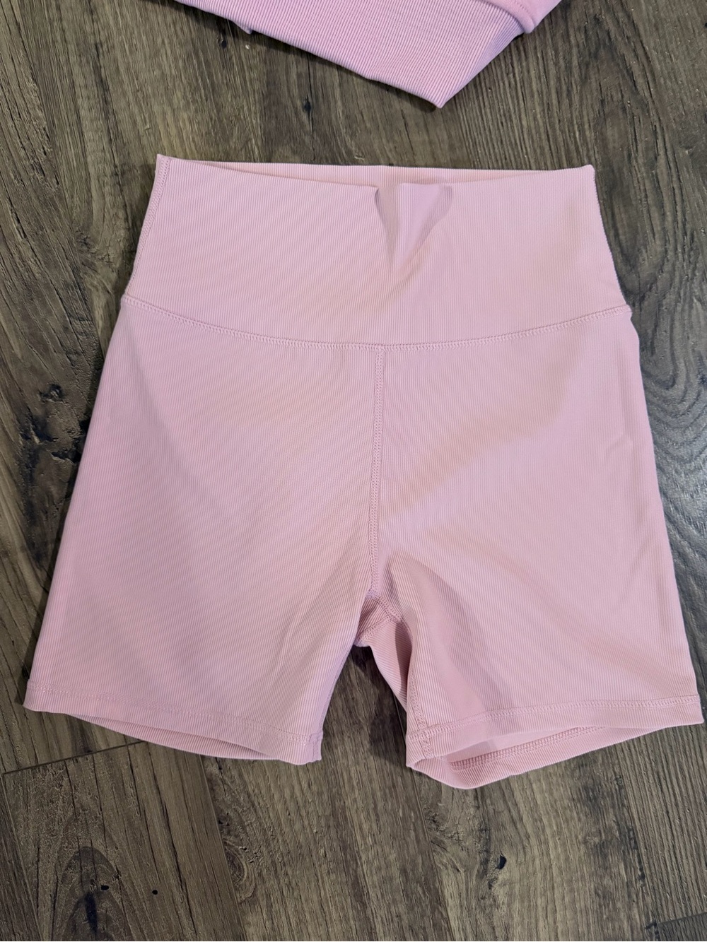 WILO blush pink bow crewneck sweatshirt and shorts set - Picture 5 of 5